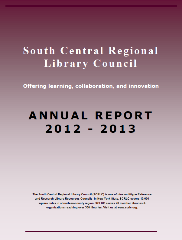 2012-2013 Annual Report cover
