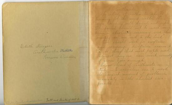 New Digital Collection: Edith Sturgess Math Notebook - /data/69de5c10aedff.jpg